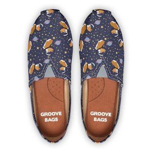 Groove Bags Space Corgi Slip-Ons Ballet Flats Loafers Dog Dogs Puppy Pups Tom's